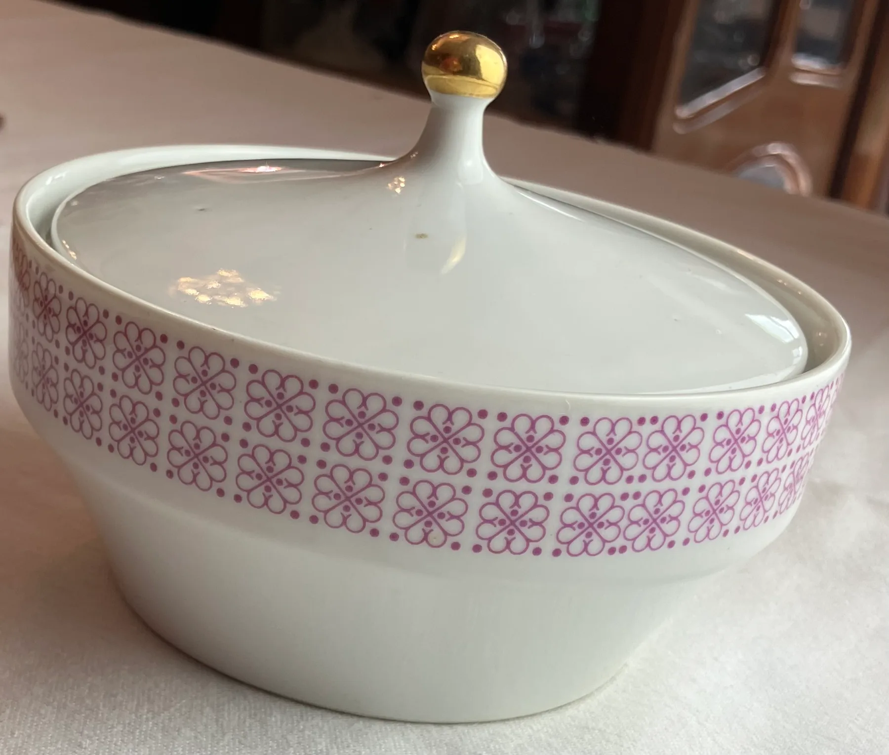Porcelánová cukřenka značeno MZ Moritz Zdekauer Stará Role u Karlových Varů