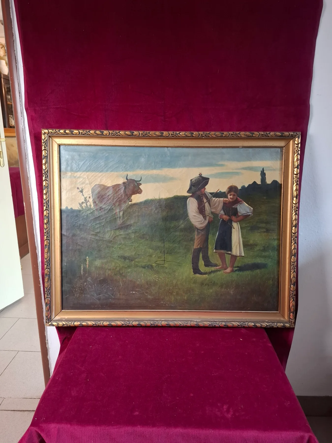Obraz Venkovský výjev 1897