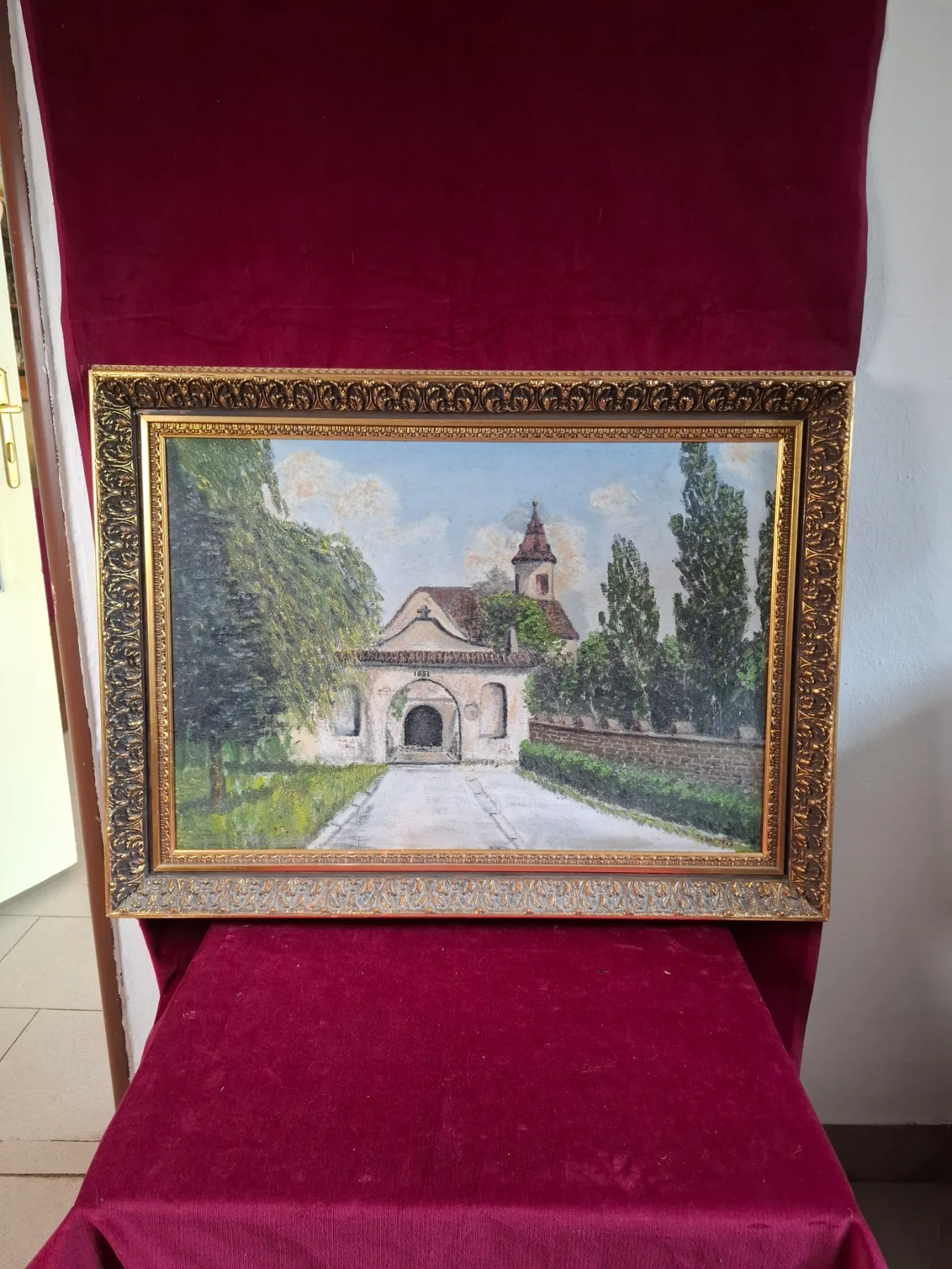 Obraz cesta ke kostelu Josef 1972